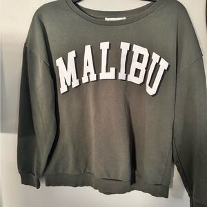 Francesca's Collections Olive Malibu Sweater